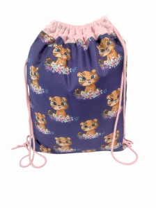 Worek na pościel  Bawełniany 50x60 Wesołe kotki z różowym Minky  