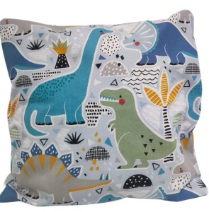Poszewka na poduszkę 40x40 cm bawełniana z suwakiem  Dinozaury