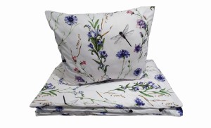 Pościel dla dzieci 120x90 cm – Bawełna 100% | Motyw Modraki i Ważka