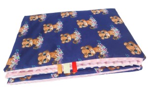 Kocyk Minky kołderka 160x200 wesołe kotki różowe minky