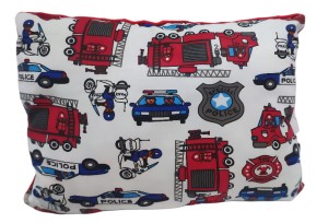 Poduszka Minky Bawełna 30x40 / 40x40 / 50x60 – Straż czerwone minky  Miękka, Ozdobna, do Spania, dla Dzieci