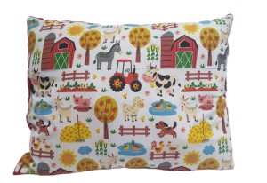 Poduszka Minky Bawełna 30x40 / 40x40 / 50x60 – Farma  Miękka, Ozdobna, do Spania, dla Dzieci 