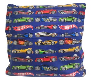 Poszewka na poduszkę 40x40 cm bawełniana z suwakiem super cars autka, policja dla chłopca