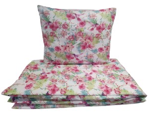 Pościel dla dzieci 120x90 cm – Bawełna 100% Motyw Rajski ogród