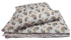 Pościel dla dzieci 120x90 cm – Bawełna 100% Motyw Jednorożec