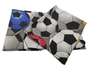 Pościel dla dzieci 120x90 cm – Bawełna 100% Motyw Piłka nożna