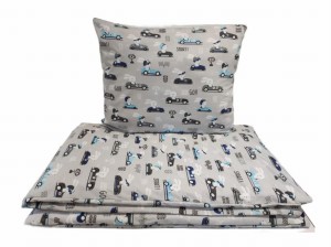 Pościel dla dzieci 120x90 cm – Bawełna 100%  Motyw Królik rajdowiec