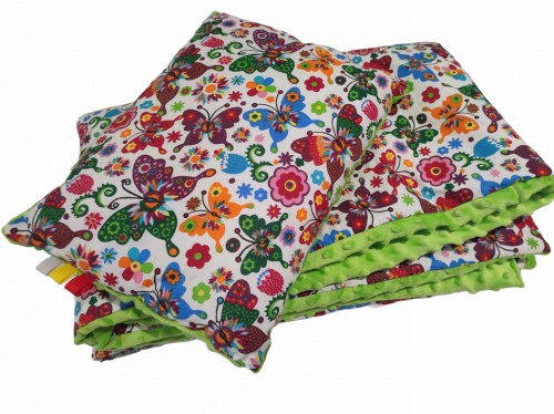 kocyk-minky-75x100cm-w-kolorowe-motyle-z-seledynowym-minky-dla-dziewczynki-do-zlobka-z-poduszka.jpg