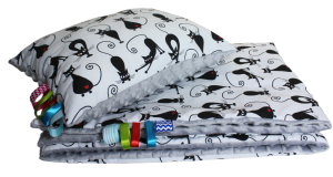 Kołdra Minky 160x200,150x200  lub 140x200 i poduszka Koty