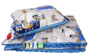 Kołdra Minky 160x200,150x200  lub 140x200 i poduszka Statek piracki