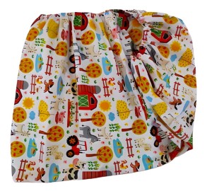 Prześcieradło z gumką bawełna na materacyk  70x140 Farma