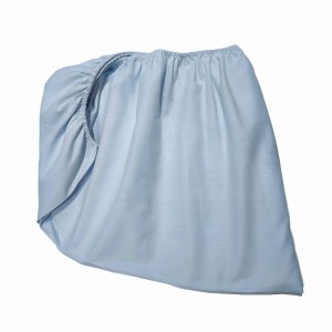 Prześcieradło z gumką na łóżko 80x160 bawełniane jasny niebieski