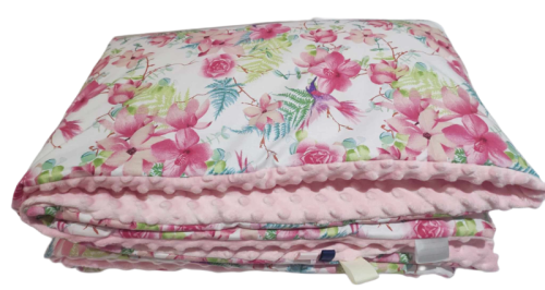 kolderka-dla-dziewczynki-minky-bawelna-160x200cm-kwiaty-rozowy-minky-kocyk.png