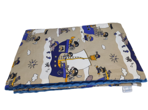 Kocyk Minky kołderka 160x200 Statek piracki narzuta