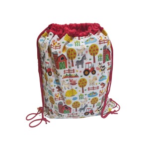 Worek na pościel  XL Farma z czerwonym 60x70 