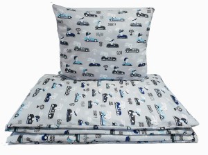 Pościel  bawełniana dla dzieci 75x100cm, 120x90cm lub 100x135 cm do łóżeczka, do kołyski  Królik rajdowy wyścigowy